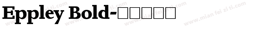 Eppley Bold字体转换